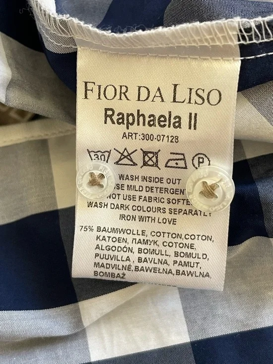 Fior Da Liso Raphael II Equestrian Checkered Shirt Size 12 - Picture 8 of 9